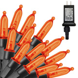 300 LED Halloween Mini String Lights, 99-foot Fairy Lights With Safety Adapter, Suitable For Indoor And Outdoor Home Garden Party Christmas Decorations, Orange 300 LED Halloween Mini String Lights, 99-foot Fairy Lights With Safety Adapter, Suitable For Indoor And Outdoor Home Garden Party Christmas Decorations, Orange