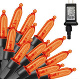 300 LED Halloween Mini String Lights, 99-foot Fairy Lights With Safety Adapter, Suitable For Indoor And Outdoor Home Garden Party Christmas Decorations, Orange 300 LED Halloween Mini String Lights, 99-foot Fairy Lights With Safety Adapter, Suitable For Indoor And Outdoor Home Garden Party Christmas Decorations, Orange