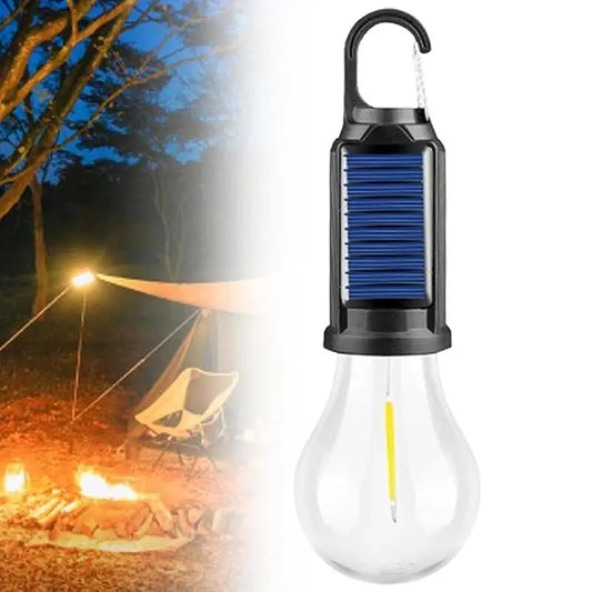 Solar Rechargeable Camping Light Bulb β Portable LED Lantern with 3 Brightness Modes & Clip Hook | Perfect for Tent, Hiking, and Backpacking