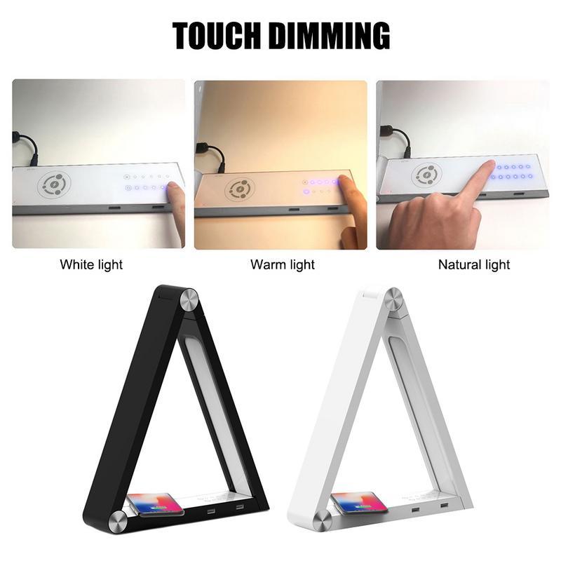 LED Triangle Table Lamp Wireless Charging Led Desk Lamps Rechargeable Table Lamps Smart Home Desk Art Light EU US UK Standard LED Triangle Table Lamp Wireless Charging Led Desk Lamps Rechargeable Table Lamps Smart Home Desk Art Light EU US UK Standard