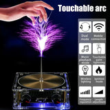 Music Tesla Coil , Touchable, Artificial Lightning, Spark Gap Electric Arc Generator, Dekstop Decoration, Science Teaching, Experminetal Model Music Tesla Coil , Touchable, Artificial Lightning, Spark Gap Electric Arc Generator, Dekstop Decoration, Science Teaching, Experminetal Model