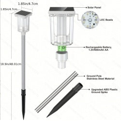 6 Pack Outdoor Solar Landscape Lights Perfectly Suited For Ambient Lighting In Outdoor Spaces, Courtyards, Corridors, Gardens, And Backyards 6 Pack Outdoor Solar Landscape Lights Perfectly Suited For Ambient Lighting In Outdoor Spaces, Courtyards, Corridors, Gardens, And Backyards