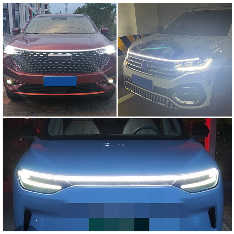 LED Daytime Running Light Scan Starting Car Hood Decorative Lights DRL Auto Engine Hood Guide Decorative Ambient Lamp 12V LED Daytime Running Light Scan Starting Car Hood Decorative Lights DRL Auto Engine Hood Guide Decorative Ambient Lamp 12V