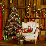 Christmas Tree Decorative String Lights Holiday Courtyard Layout Christmas Tree Decorative String Lights Holiday Courtyard Layout