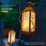 Solar Garden Decoration Bamboo Woven Candle Lights Solar Garden Decoration Bamboo Woven Candle Lights