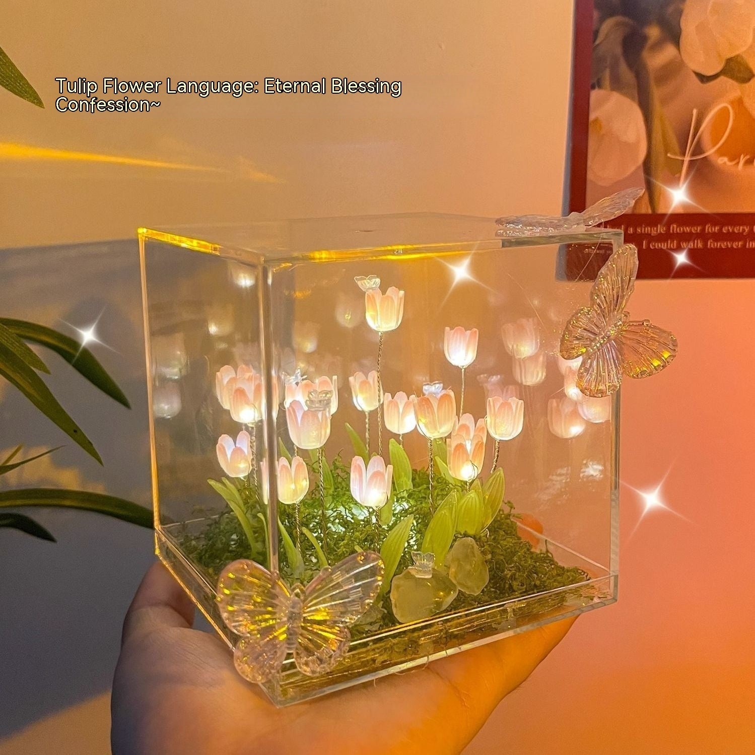 Creative Butterfly Garden Grass Tulip Night Lights Creative Butterfly Garden Grass Tulip Night Lights