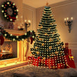 Christmas Tree Decorative String Lights Holiday Courtyard Layout